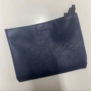 Jil Sander vanity pouch black blue wallet Pochette clutch Rare Limited edition